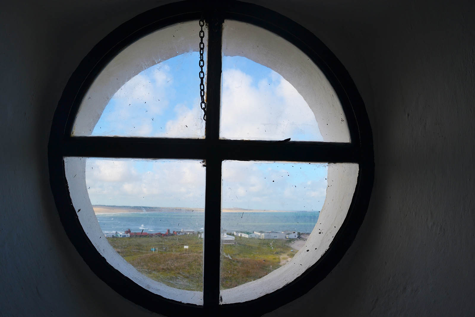 View from one of the windows of the lighthouse of Cabo Polonio. Credit: Niki Biller