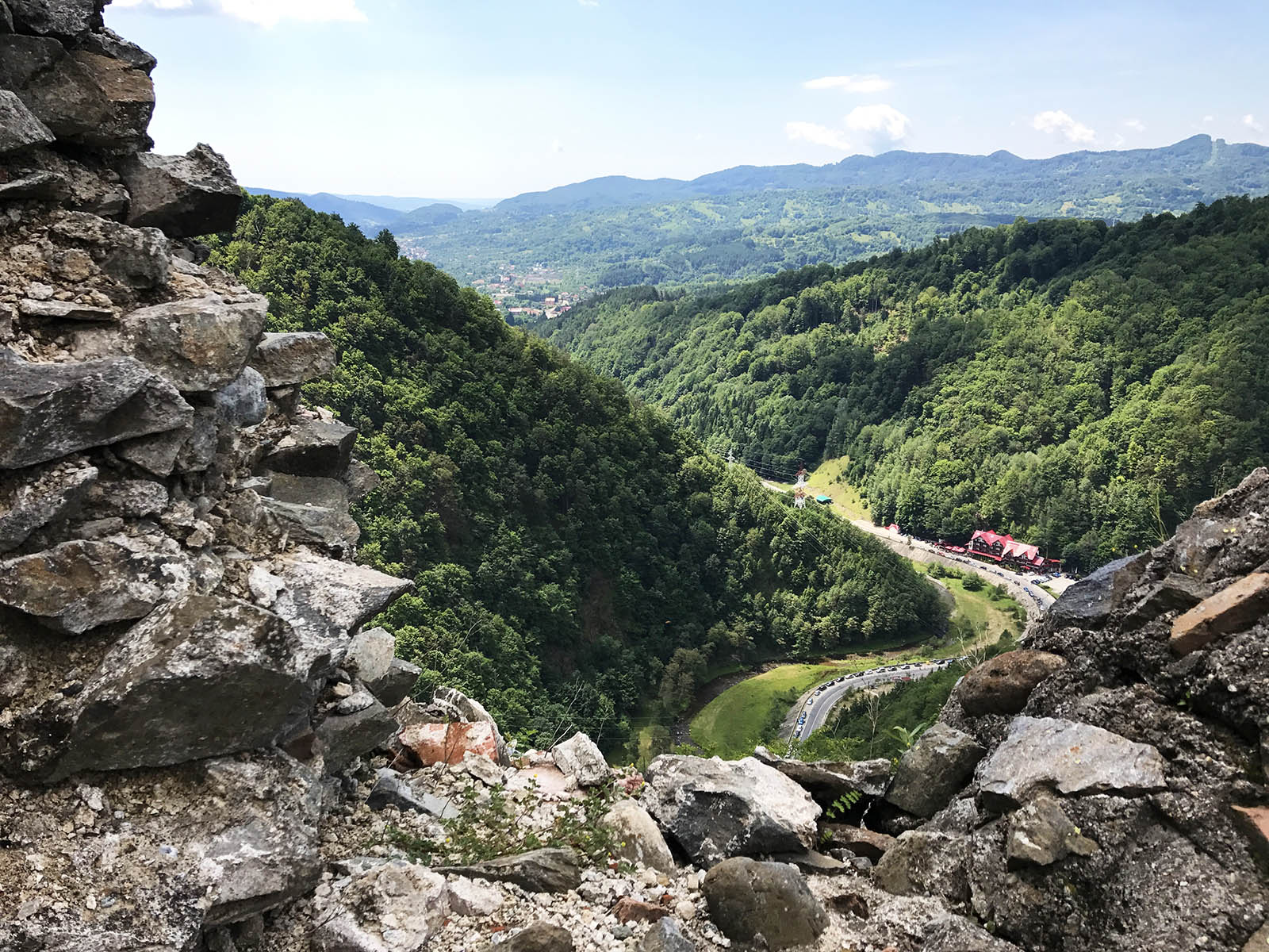 Amazing view from Poenari Castle. Credit: Carolina Valenzuela