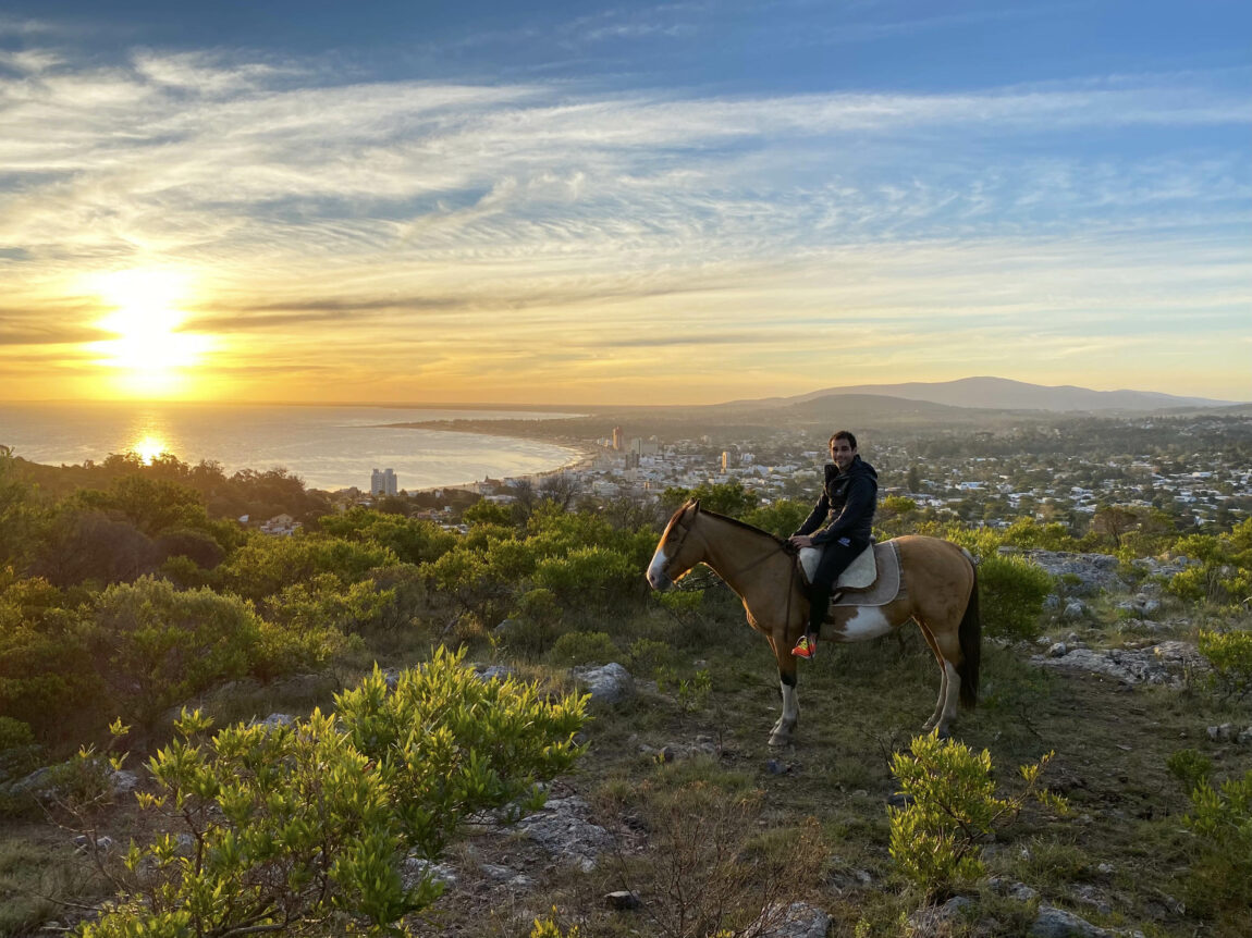 Horseback riding in Uruguay.