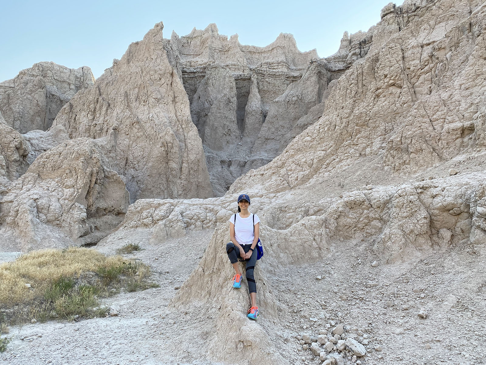 Hiking the Notch Trail. Badlands National Park, South Dakota. Credit: Christian Bergara