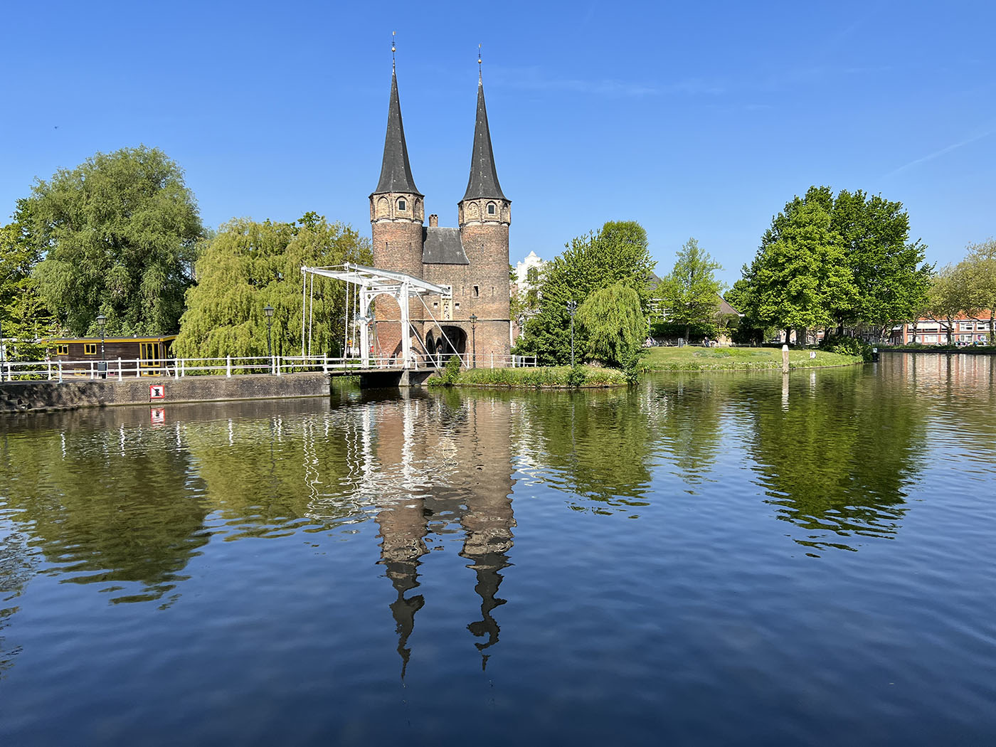 The East Gate - the last remaining city gate of Delft. Netherlands. Credit: Carolina Valenzuela