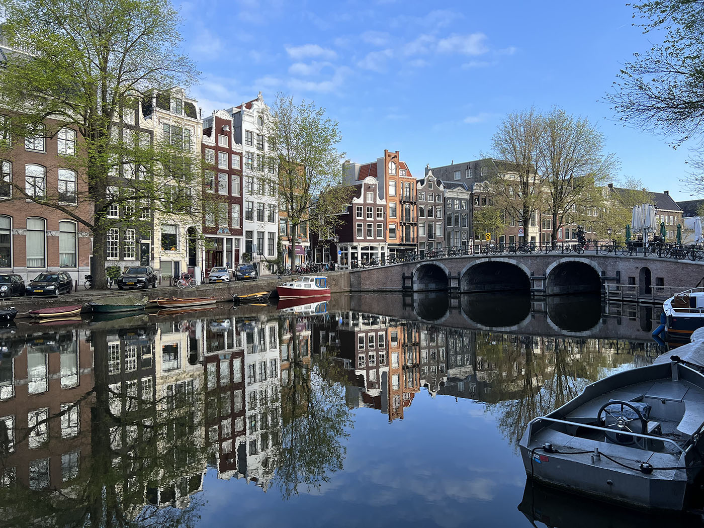 View of the Singel canal. Amsterdam, the Netherlands. Credit: Carolina Valenzuela