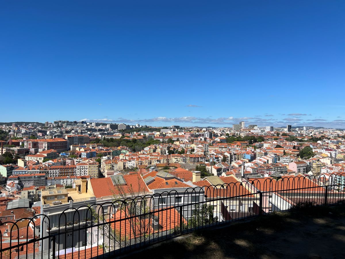 View over the city of Lisbon from the Miradouoro da Senhora do Monte. Credit: Carry on Caro