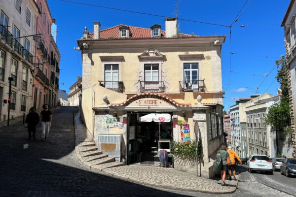 Quaint streets in Alfama, Lisbon. Credit: Carry on Caro