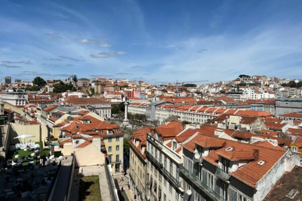 Rossio square from above. Lisbon, Portugal. Credit: Carry on Caro