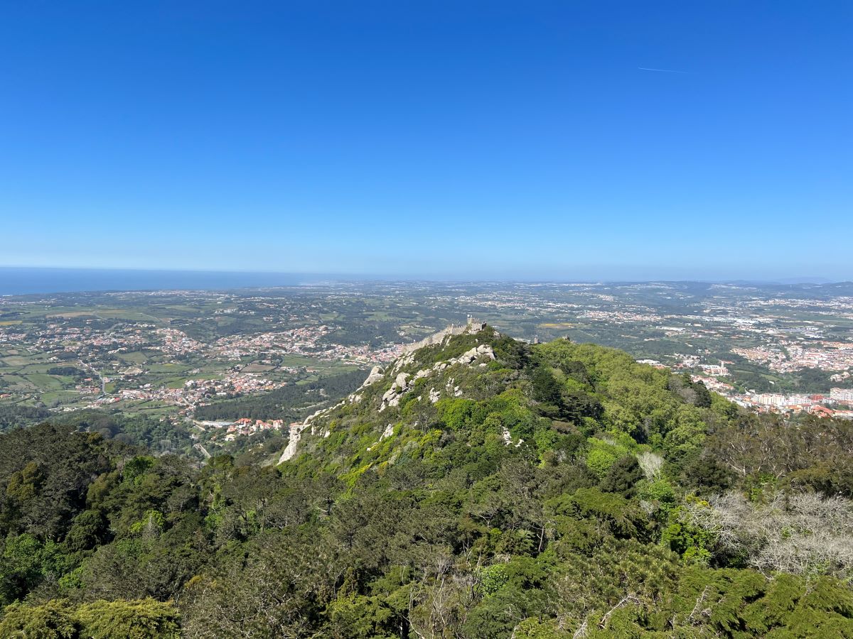 Castelo dos Mouros from Pena Palace. Sintra, Portugal. Credit: Carry on Caro