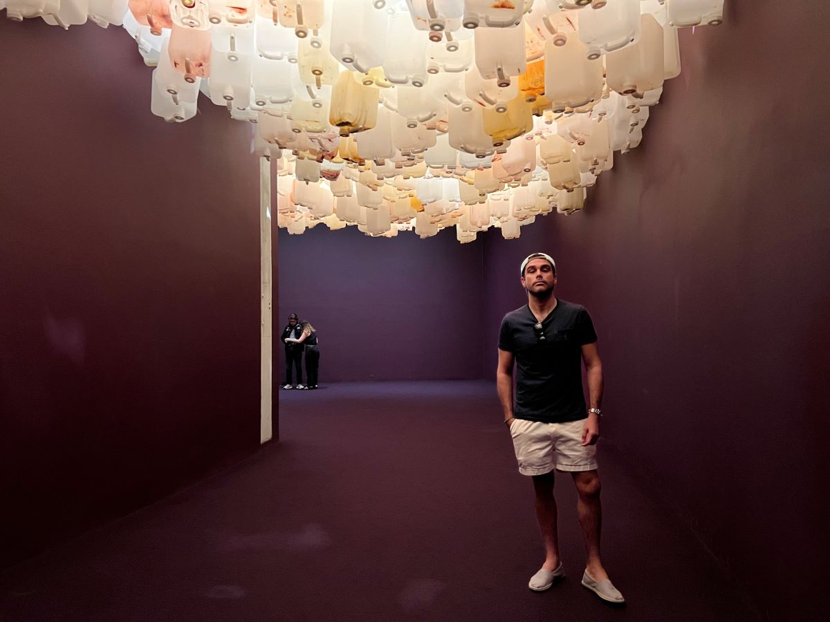 John Akomfrah: Purple exhibit. Hirshhorn museum, Washington DC. Credit: Carry on Caro
