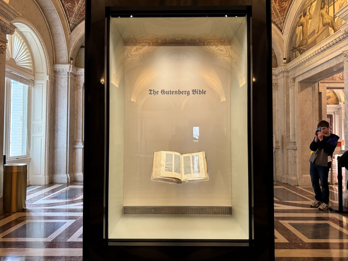 The Gutenberg Bible. Library of Congress, Washington DC. Credit: Carry on Caro