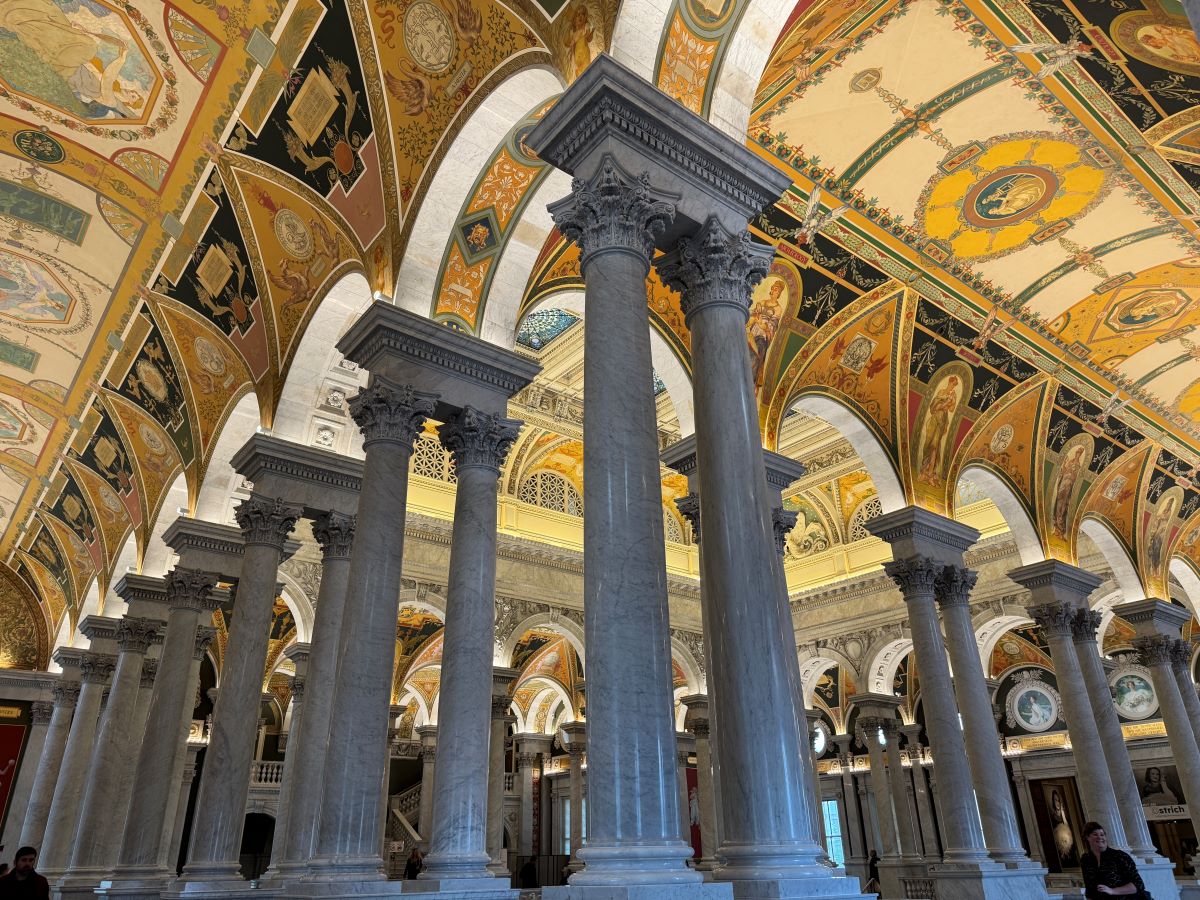 Thomas Jefferson Building, Second Floor. Library of Congress. Washington DC, United States. Credit: Carry on Caro